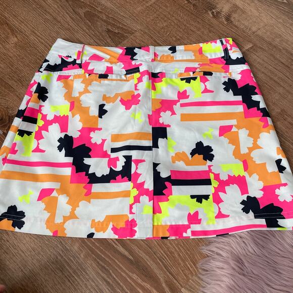 Slazenger Golf Skort in Neon Abstract Print - Picture 2 of 11